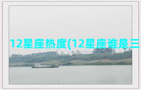 12星座热度(12星座谁是三分钟热度)