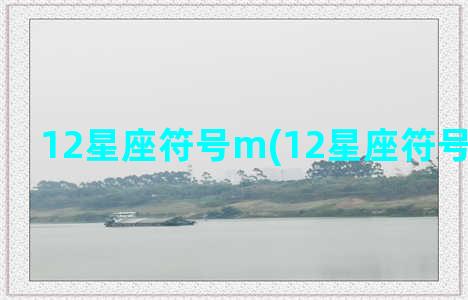 12星座符号m(12星座符号图案复制)