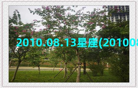 2010.08.13星座(2010085是什么电话)