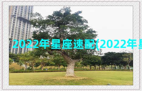 2022年星座速配(2022年星座月份表)