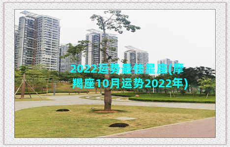 2022运势最佳星座(摩羯座10月运势2022年)