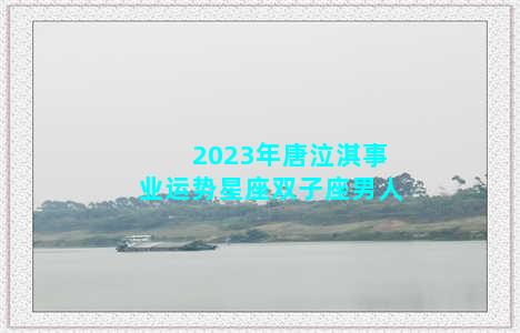 2023年唐泣淇事业运势星座双子座男人