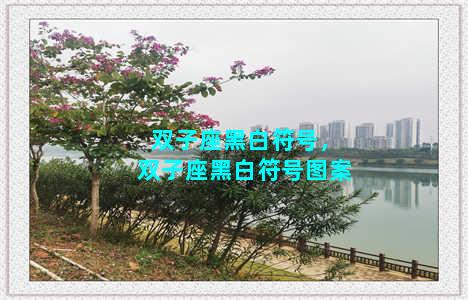 双子座黑白符号，双子座黑白符号图案