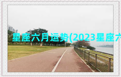 星座六月运势(2023星座六月运势)